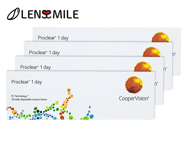 プロクリアワンデー (ワンデーアクエアプロシー) 1日使い捨て 処方箋不要 30枚入り 4箱セット クーパービジョン